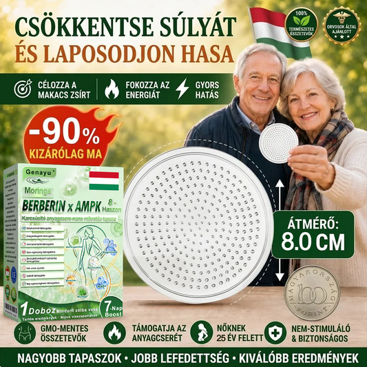 𝐆𝐞𝐧𝐚𝐲𝐮® 𝒎𝒆𝒕𝒂𝒃𝒐𝒍𝒊𝒌𝒖𝒔 𝒏𝒂𝒏𝒐 𝒎𝒊𝒌𝒓𝒐𝒕ű𝒔 𝒕𝒂𝒑𝒂𝒔𝒛🎉 (Csak naponta egyszer használható, látható eredmények 7 napon belül!) ✅ Berenil + Moringa formuláció, ideális tömegtúlzsúlláshoz, bőrhiányossághoz, cukorbetegséghez, apnához és ízületi problémákhoz 💥💥